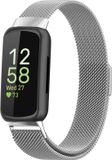 By Qubix Qubix - Milanese bandje voor Fitbit Inspire 3 - Zilver