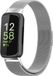 By Qubix Qubix - Milanese bandje voor Fitbit Inspire 3 - Zilver