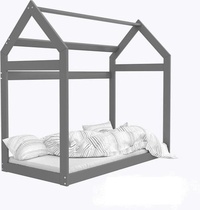 Viking Choice Houten bed - Huisbed - Huis bed - kinderbed - 160x80 - Grijs