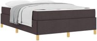 vidaXL Bedframe Donkerbruin Stof 160 x 200 cm