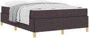 vidaXL Bedframe Donkerbruin Stof 160 x 200 cm