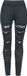 Rotterdamned Women's Leggings with Cuts and Lace Dames Legging - zwart - M