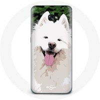 Maniacase Samsung Galaxy A5 2017 Hoesje Samojeed witte hond race