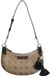 GUESS Katie Convertible Shoulder Bag Latte Logo / Black beige