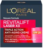 L'Oréal Revitalift Laser X3 Anti-Rimpel Dagcrème SPF25 - 6 x 50 ml - Voordeelverpakking