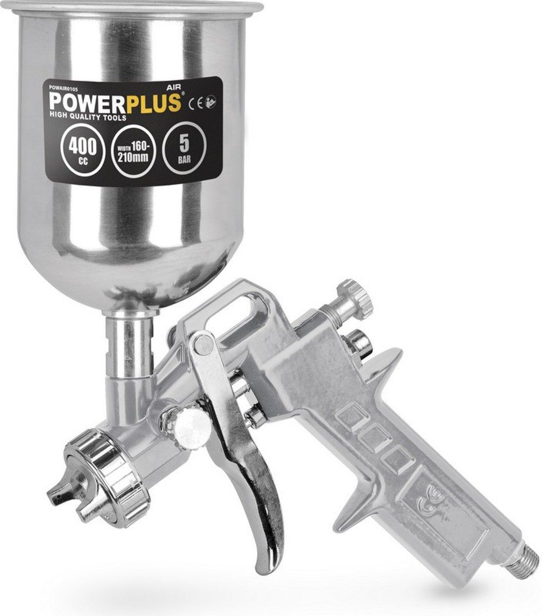 Powerplus POWAIR0105 verfpistool met bovenbeker