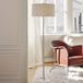 Belid Lampe sur pied Soft, blanc/sable, hauteur 149,5 cm, lin