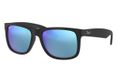 Ray-Ban JUSTIN COLOR MIX lunettes de soleil Carré Noir Bleu Unisexe S/M