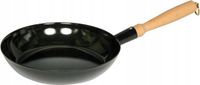 Riess, 0564-022, Houten koekenpan 24, Classic- SCHWARZEMAILLE, diameter 22,5 cm, zwart