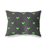 BonaMaison Neon Groen-Rook Decoratieve Kussensloop, Kussenhoezen Bank, Decoratieve Kussenhoesjes, Kussensloop; Sofa, Slaapkamer, Kantoor, Auto 45x60 Cm - Ontworpen en vervaardigd in Turkije