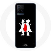 Maniacase Hoesje voor Vivo Y21s 2021 / Y21 2021 Hunter x Hunter Manga Logo Zwart