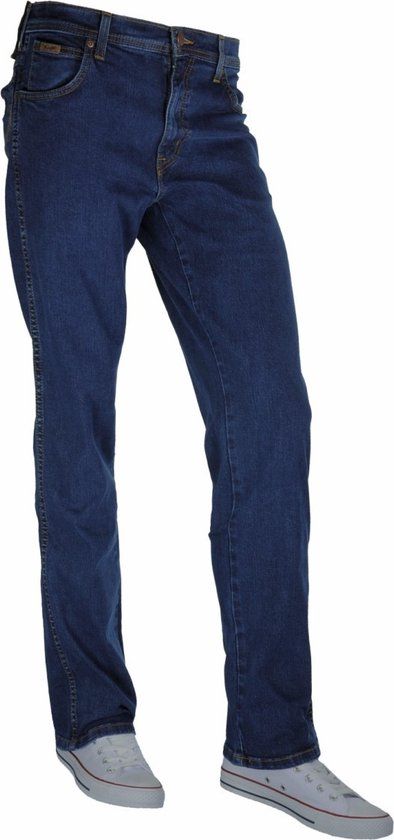 Wrangler Texas Straight Fit Jeans - Heren - Blauw (Darkstone) - Maat 44W / 34L