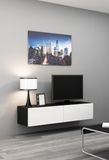 Cama VIGO 140 TV-standaard Zwart/Wit Glanzend