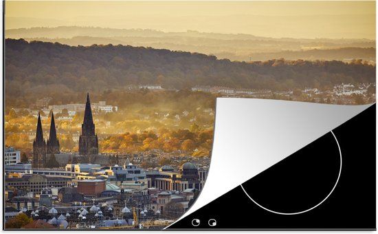 KitchenYeah® Inductie beschermer 77x51 cm - Skyline - Edinburgh - Inductiebeschermer voor Inductie Kookplaat
