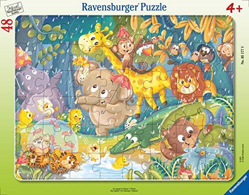 Ravensburger Verlag GmbH Ravensburger Kinderpuzzle 05177 - Es regnet! - 30-48 Teile Rahmenpuzzle für Kinder ab 4 Jahren