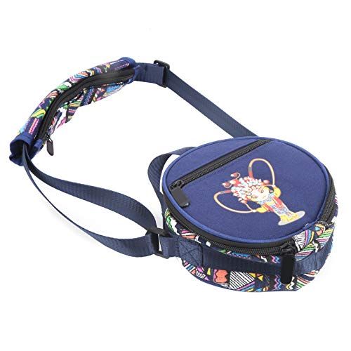 Ronde Instrumententas Terré Shaman Drum Tas - Rond, Ikat Stof Design, Diameter 50 Cm, Met Draagriem Ritssluiting Tas