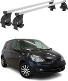 Menabo dachträger voor Renault Scénic III, model vóór facelift, bouwjaar 2009-2013, stalen uitvoering, grijs, 2 stuks
