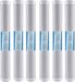 Bellerofonte 6x CTO Carbon Block cartouches filtrantes d'eau pour eau potable, installations d'osmose inverse, convenant à tous les boîtiers de filtre 20 pouces 5 microns de tissu filtrant