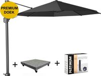 Platinum Challenger T2 zweefparasol 350 cm rond faded black