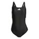 adidas dames 3 Stripes C-Back Swimsuit Swimwear, Black/White, 36