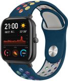 Merkloos / Sans marque Xiaomi sport band geschikt voor Amazfit Bip 42mm - dennengroen kleurrijk