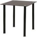 Maison Exclusive - Dining set 5-piece: table and chairs, black