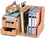 Sans marque Porte-documents de bureau - Organiseur de bureau pour documents A4, livres, stylos et carnets
