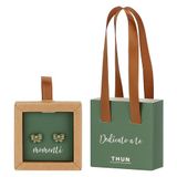 THUN Oorstekers met groene strik