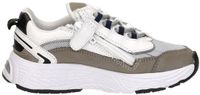KEQ Lage Sneakers Klittenband Laag - Taupe - Maat 30