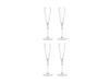 Serax Silhouette Flûte à champagne 15 cl Ensemble de 4 Transparent