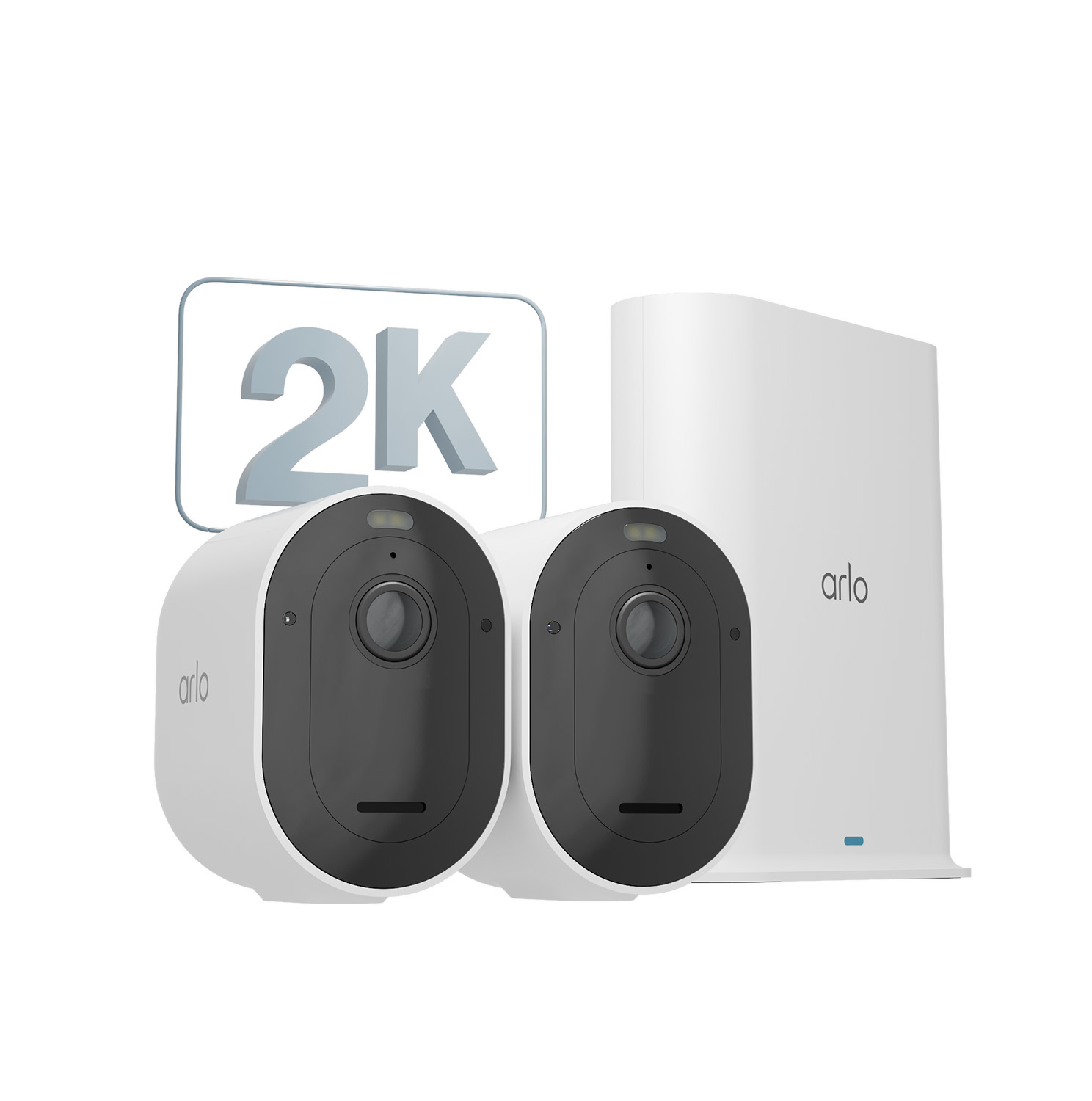 Arlo Arlo Pro 5 2K Spotlight Draadloze Beveiligingscamera, 2 cam-kit wit