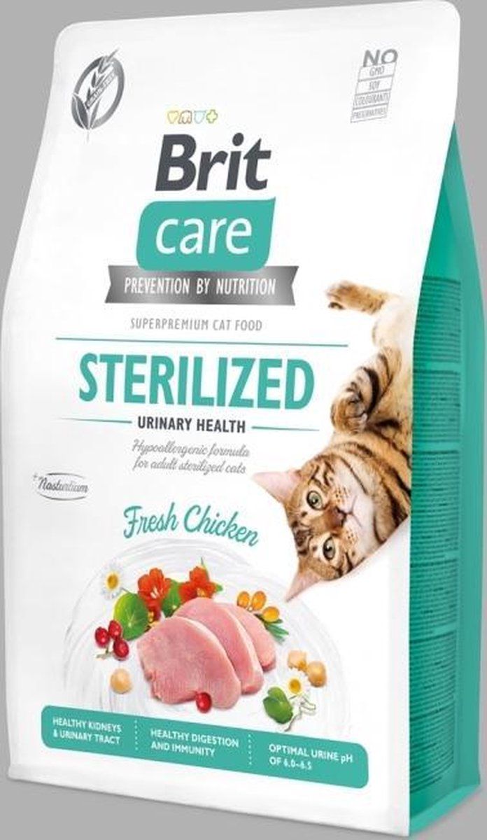 Brit Care Cat Grainfree Adult Sterilized Urinary Health Fresh Chicken 2 kg - Kat