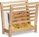 Merkloos Relaxdays lectuurbak - staand - walnotenhout - 38,5 x 26,5 x 40 cm