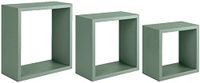 Homemania Incubo wandrek groen MDF 35 x 35 x 15,5/30 x 30 x 15,5/25 x 25 x 15,5 cm