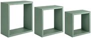 Homemania Incubo wandrek groen MDF 35 x 35 x 15,5/30 x 30 x 15,5/25 x 25 x 15,5 cm