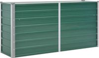 vidaXL Verhoogde Plantenbak Groen - 160x40x77 cm - Staal