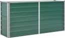 vidaXL Verhoogde Plantenbak Groen - 160x40x77 cm - Staal