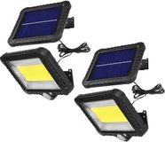 Maclean - Set van 2 stuks LED-zonnelamp met bewegingssensor - Solar LED-schijnwerper - P44, 5W, 400lm, 6000K koud wit