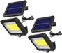 Maclean - Set van 2 stuks LED-zonnelamp met bewegingssensor - Solar LED-schijnwerper - P44, 5W, 400lm, 6000K koud wit