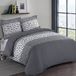 Ibenzoa® Premium Ensemble de nuit : 240x220 cm Coton, à pois noirs, 2 taies d'oreiller 65x65 cm, certifié OekoTex