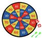 Gerimport Dartbord Junior 37 X 43 Cm Rood/blauw/geel 5-delig