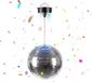 Merkloos Discobal - 20 cm - met motor en led-licht