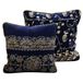 Bassetti Brenta kussensloop voor tafellinnen van 100% katoen, Panama-stof in de kleur blauw B1, afmetingen: 40x40 cm - 9326089