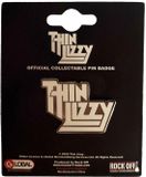 Rock Off Thin Lizzy Logo Pin - Beige