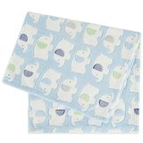 Bieco Babydeken Jongens Blauw Olifanten