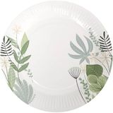 Algon Wegwerpborden, 23 cm, robuust en milieuvriendelijk, ideaal voor feestjes, evenementen en vergaderingen, 8 stuks