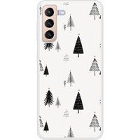 Samsung Galaxy S21 Plus Beschermende Siliconen Case - Elegante Dennenboom