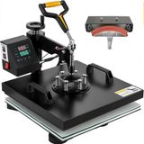 Merkloos Warmte Persmachine - 2-in-1 Sublimatiepers - 1500W - LCD Display