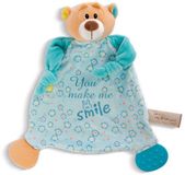 Tutteldoekje Nici Beer Doudou 25x25 Cm Blauw