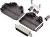 TRU COMPONENTS TCDPPK25BKDBPK 7709912 D-sub male connector-set 180 ° Aantal polen: 25 Soldeerkelk 1 stuk(s)